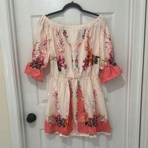 NWT Floral  Off-Shoulder Dress